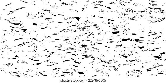 Rough black and white texture vector. Distressed overlay texture. Grunge background. Abstract textured effect. Vector Illustration. Black isolated on white background. EPS10.