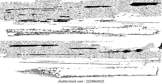 Rough black and white texture vector. Distressed overlay texture. Grunge background. Abstract textured effect. Vector Illustration. Black isolated on white background. EPS10.