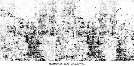 Rough black and white texture vector. Distressed overlay texture. Grunge background. Abstract textured effect. Vector Illustration. Black isolated on white background. EPS10.
