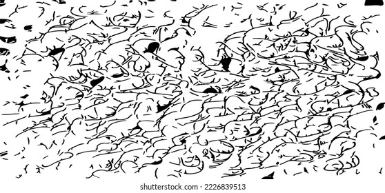 Rough black and white texture vector. Distressed overlay texture. Grunge background. Abstract textured effect. Vector Illustration. Black isolated on white background. EPS10.