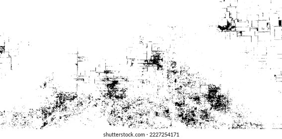 Rough black and white texture vector. Distressed overlay texture. Grunge background. Abstract textured effect. Vector Illustration. Black isolated on white background. EPS10.