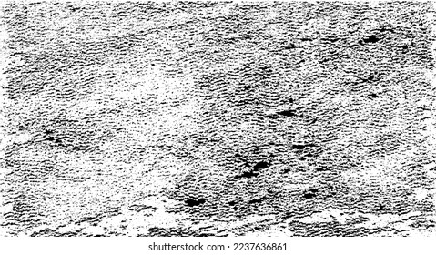 Rough black and white texture vector. Distressed overlay texture. Grunge background. Abstract textured effect. Vector Illustration. Black isolated on white background. EPS10.