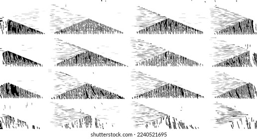 Rough black and white texture vector. Distressed overlay texture. Grunge background. Abstract textured effect. Vector Illustration. Black isolated on white background. EPS10.