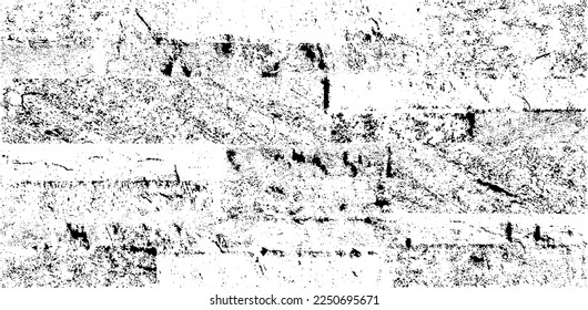 Vector de textura gruesa en blanco y negro. Textura superpuesta angustiada. Borde de fondo. Efecto texturado abstracto. Ilustración vectorial. Negro aislado sobre fondo blanco. EPS10.