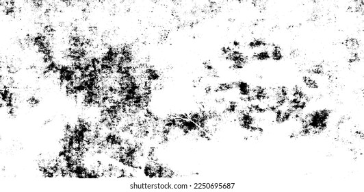 Rough black and white texture vector. Distressed overlay texture. Grunge background. Abstract textured effect. Vector Illustration. Black isolated on white background. EPS10.