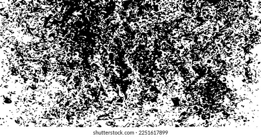 Rough black and white texture vector. Distressed overlay texture. Grunge background. Abstract textured effect. Vector Illustration. Black isolated on white background. EPS10.