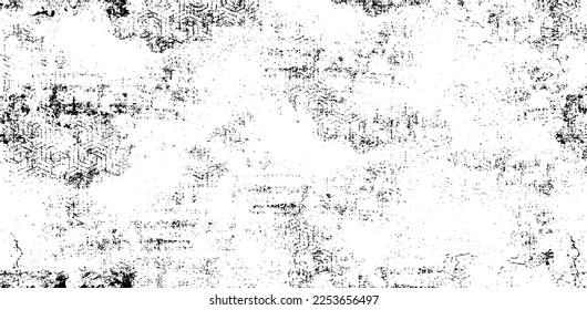 Rough black and white texture vector. Distressed overlay texture. Grunge background. Abstract textured effect. Vector Illustration. Black isolated on white background. EPS10.