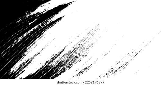 Rough black and white texture vector. Distressed overlay texture. Grunge background. Abstract textured effect. Vector Illustration. Black isolated on white background. EPS10.