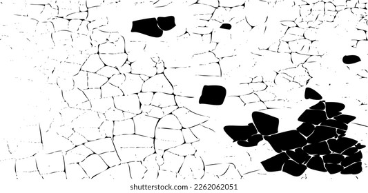 Rough black and white texture vector. Distressed overlay texture. Grunge background. Abstract textured effect. Vector Illustration. Black isolated on white background. EPS10