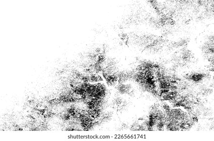 Rough black and white texture vector. Distressed overlay texture. Grunge background. Abstract textured effect. Vector Illustration. Black isolated on white background. EPS10