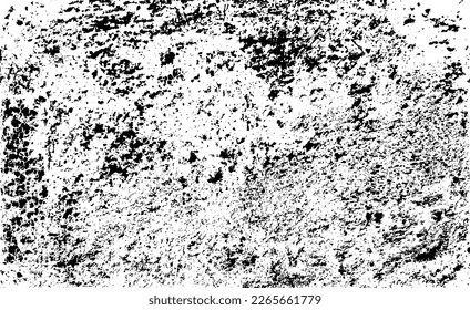 Rough black and white texture vector. Distressed overlay texture. Grunge background. Abstract textured effect. Vector Illustration. Black isolated on white background. EPS10