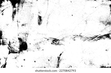 Rough black and white texture vector. Distressed overlay texture. Grunge background. Abstract textured effect. Vector Illustration. Black isolated on white background. EPS10.