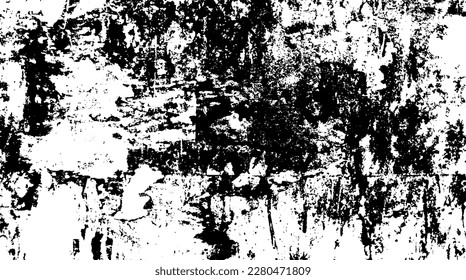 Rough black and white texture vector. Distressed overlay texture. Grunge background. Abstract textured effect. Vector Illustration. Black isolated on white background. EPS10.