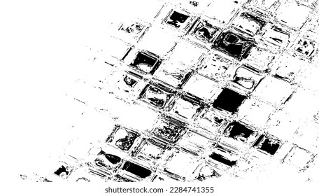 Rough black and white texture vector. Distressed overlay texture. Grunge background. Abstract textured effect. Vector Illustration. Black isolated on white background. EPS10
