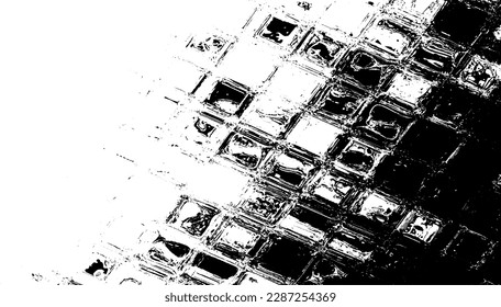 Rough black and white texture vector. Distressed overlay texture. Grunge background. Abstract textured effect. Vector Illustration. Black isolated on white background. EPS10