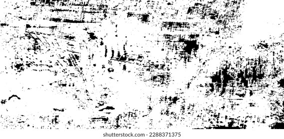 Rough black and white texture vector. Distressed overlay texture. Grunge background. Abstract textured effect. Vector Illustration. Black isolated on white background. EPS10