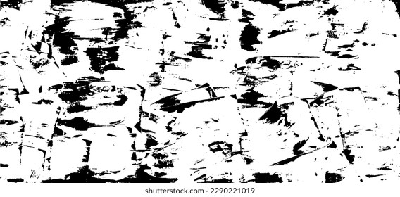 Rough black and white texture vector. Distressed overlay texture. Grunge background. Abstract textured effect. Vector Illustration. Black isolated on white background. EPS10