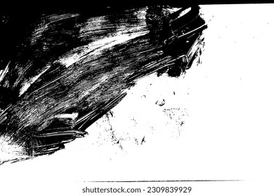 Rough black and white texture vector. Distressed overlay texture. Grunge background. Abstract textured effect. Vector Illustration. Black isolated on white background.
