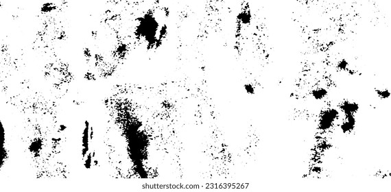 Rough black and white texture vector. Distressed overlay texture. Grunge background. Abstract textured effect. Vector Illustration. Black isolated on white background. EPS10
