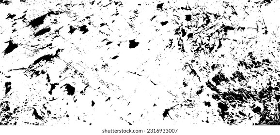 Rough black and white texture vector. Distressed overlay texture. Grunge background. Abstract textured effect. Vector Illustration. Black isolated on white background. EPS10