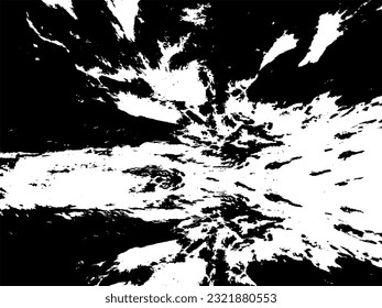 Rough black and white texture vector. Distressed overlay texture. Grunge background. Abstract textured effect. Vector Illustration. Black isolated on white background.