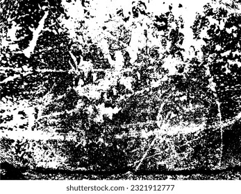 Rough black and white texture vector. Distressed overlay texture. Grunge background. Abstract textured effect. Vector Illustration. Black isolated on white background.