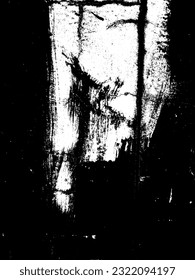 Vector de textura gruesa en blanco y negro. Textura superpuesta angustiada. Borde de fondo. Efecto texturado abstracto. Ilustración vectorial. Negro aislado sobre fondo blanco.