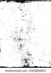 Rough black and white texture vector. Distressed overlay texture. Grunge background. Abstract textured effect. Vector Illustration. Black isolated on white background.
