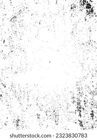 Rough black and white texture vector. Distressed overlay texture. Grunge background. Abstract textured effect. Vector Illustration. Black isolated on white background.