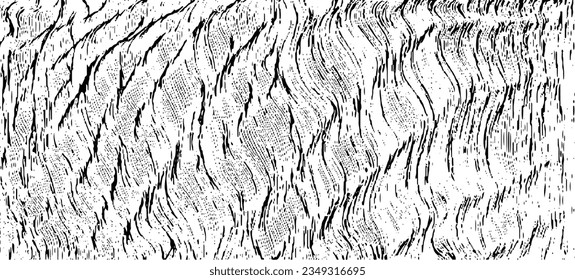 Rough black and white texture vector. Distressed overlay texture. Grunge background. Abstract textured effect. Vector Illustration. Black isolated on white background. EPS10