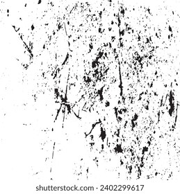 Rough black and white texture vector. Distressed overlay texture. Grunge background. Abstract textured effect. Vector Illustration. Black isolated on white background. EPS10