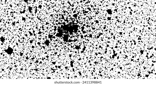Rough black and white texture vector. Distressed overlay texture. Grunge background. Abstract textured effect. Vector Illustration. Black isolated on white background. EPS10