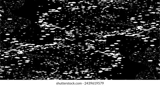 Vector de textura en blanco y negro áspero. Textura superpuesta estresada. Fondo grunge. Efecto texturizado abstracto. Ilustración vectorial. Negro aislado sobre fondo blanco. EPS10