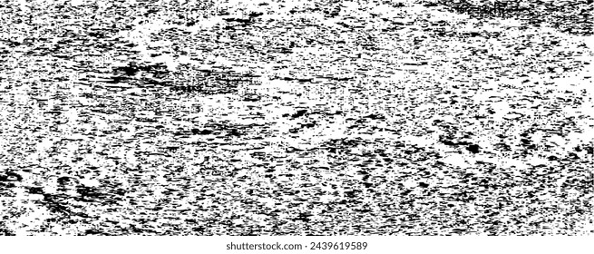 Vector de textura en blanco y negro áspero. Textura superpuesta estresada. Fondo grunge. Efecto texturizado abstracto. Ilustración vectorial. Negro aislado sobre fondo blanco. EPS10