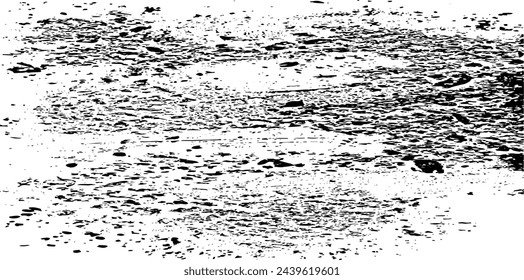 Rough black and white texture vector. Distressed overlay texture. Grunge background. Abstract textured effect. Vector Illustration. Black isolated on white background. EPS10