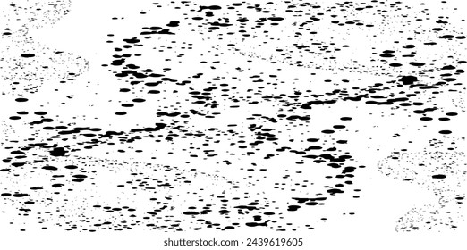 Vector de textura en blanco y negro áspero. Textura superpuesta estresada. Fondo grunge. Efecto texturizado abstracto. Ilustración vectorial. Negro aislado sobre fondo blanco. EPS10