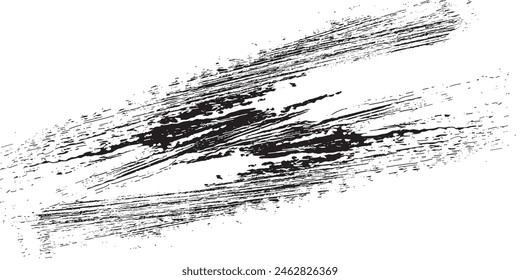 Rough black and white texture vector. Distressed overlay texture. Grunge background. Abstract textured effect. Vector Illustration