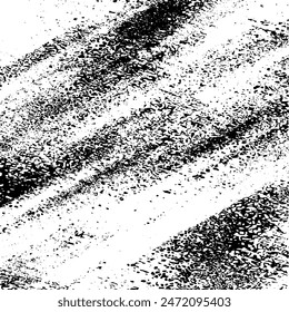 Rough black and white texture vector. Distressed overlay texture. Grunge background. Abstract textured effect. Vector Illustration. Black isolated on white background. EPS10