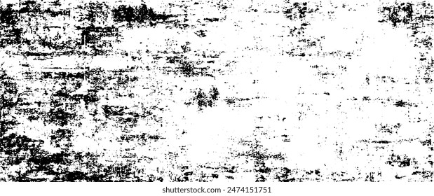 Rough black and white texture vector. Distressed overlay texture. Grunge background. Abstract textured effect. Vector Illustration. Black isolated on white background. EPS10.