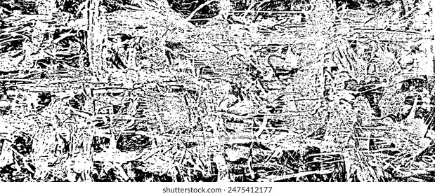 Raue Schwarz-Weiß-Textur-Vektorgrafik. Distressed Overlay Textur. Grunge Hintergrund. Abstrakter Textureffekt. Vektorillustration. Schwarz isoliert auf weißem Hintergrund. EPS10.