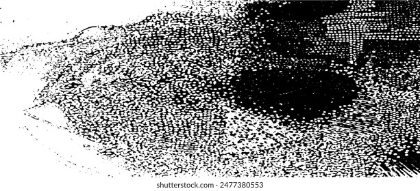 Rough black and white texture vector. Distressed overlay texture. Grunge background. Abstract textured effect. Vector Illustration. Black isolated on white background. EPS10.