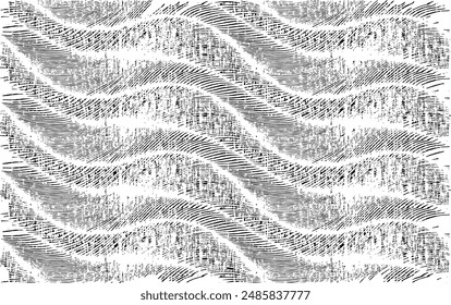 Rough black and white texture vector. Distressed overlay texture. Grunge background. Abstract textured effect. Vector Illustration. Black isolated on white background. EPS10