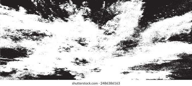 Rough black and white texture vector. Distressed overlay texture. Grunge background. Abstract textured effect.