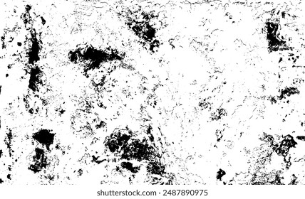 Rough black and white texture vector. Distressed overlay texture. Grunge background. Abstract textured effect. Vector Illustration. Black isolated on white background. EPS10