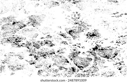Rough black and white texture vector. Distressed overlay texture. Grunge background. Abstract textured effect. Vector Illustration. Black isolated on white background. EPS10