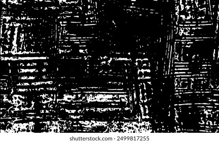 Vector áspero de la textura del blanco y negro. Textura de superposición afligida. Fondo de Grunge. Abstractas efecto texturizado. Ilustración vectorial. Negro aislado sobre fondo blanco. EPS10.