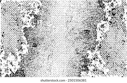 Rough black and white texture vector. Distressed overlay texture. Grunge background. Abstract textured effect. Vector Illustration. Black isolated on white background. EPS10.