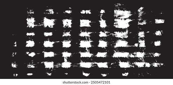 Rough black and white texture vector. Distressed overlay texture. Grunge background. Abstract textured effect. Vector Illustration. Black isolated on white background. EPS10.