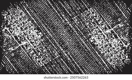 Rough black and white texture vector. Distressed overlay texture. Grunge background. Abstract textured effect. Vector Illustration. Black isolated on white background. EPS10.