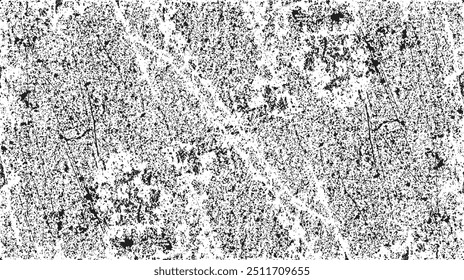 Rough black and white texture vector. Distressed overlay texture. Grunge background. Abstract textured effect. Vector Illustration. Black isolated on white background. EPS10